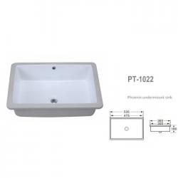 21" Uncermount Rectangular Ceramic Sink